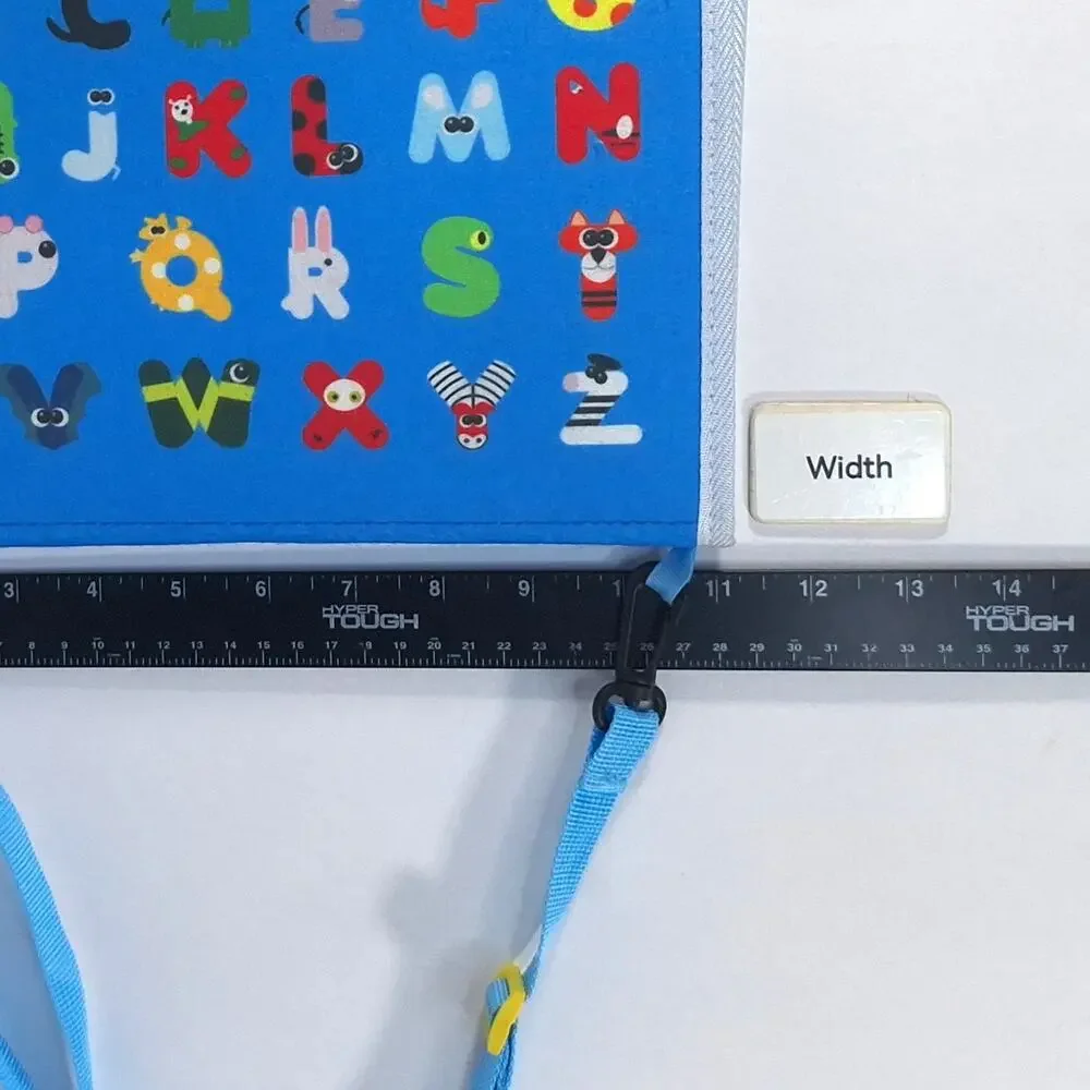 Montessori Busy Board Quiet Book Toddler Sensory Learning Travel Toy Blue